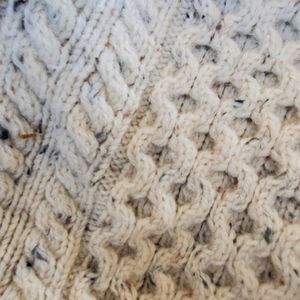 Irish Aran Wool Cable Knit Sweater from Ireland.